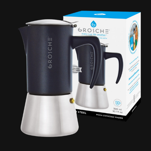 Grosche Milano Steel 300ml Espressokocher - Kaffeekirsche Roastery