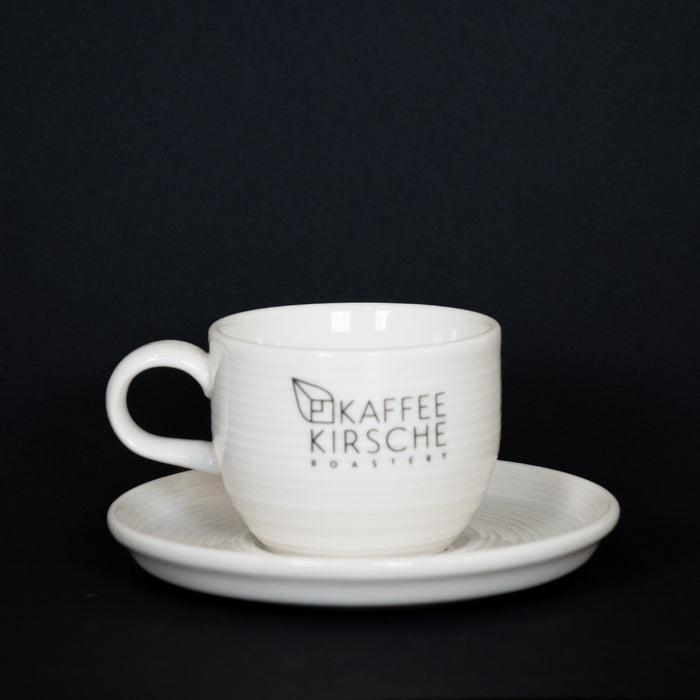 Espressotasse und Unterteller - Kaffeekirsche Roastery Edition - Kaffeekirsche Roastery