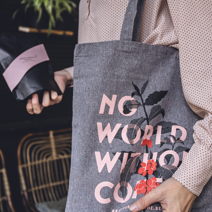 Tasche "No World Without Coffee" - Kaffeekirsche Roastery