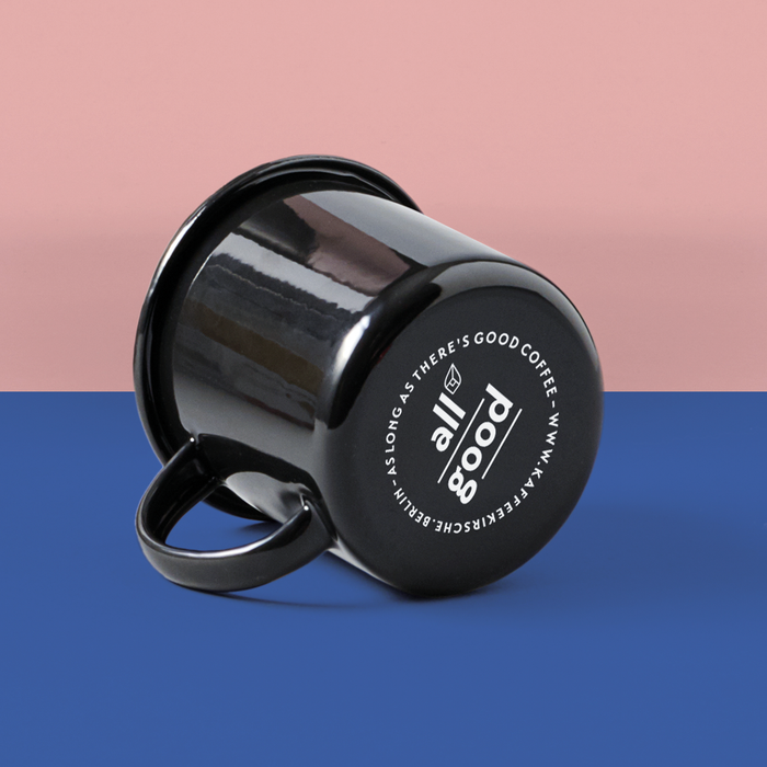 Emaille Tasse "All Good" 300 ml - Kaffeekirsche Roastery